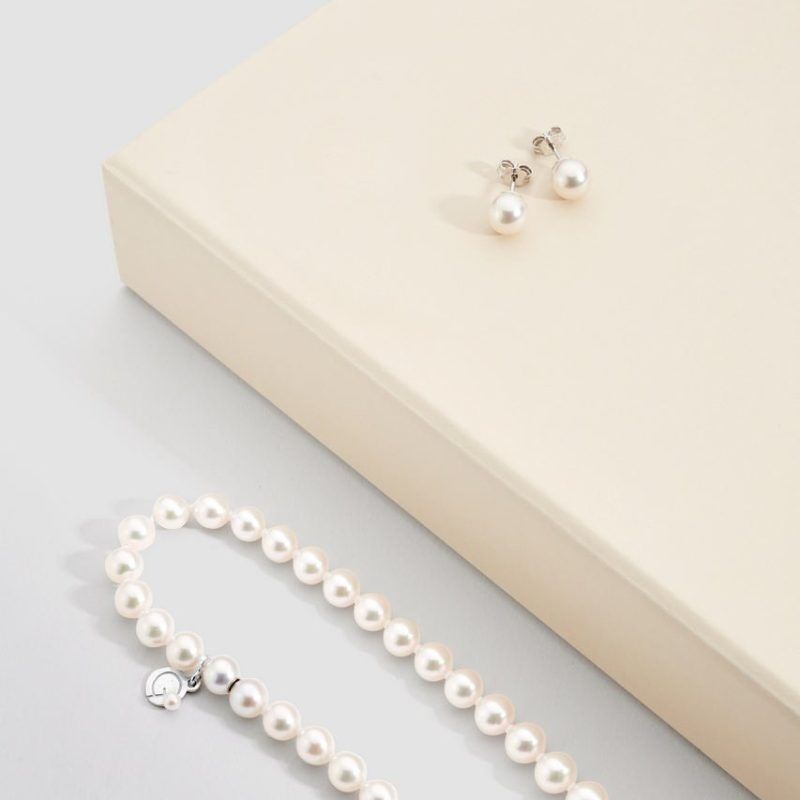 Collana Di Perle D'acqua Dolce AAA: Pendente Barocco, 16 Pollici - Italia - Foto 11