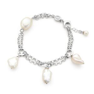 Bracciale con perle barocche charm